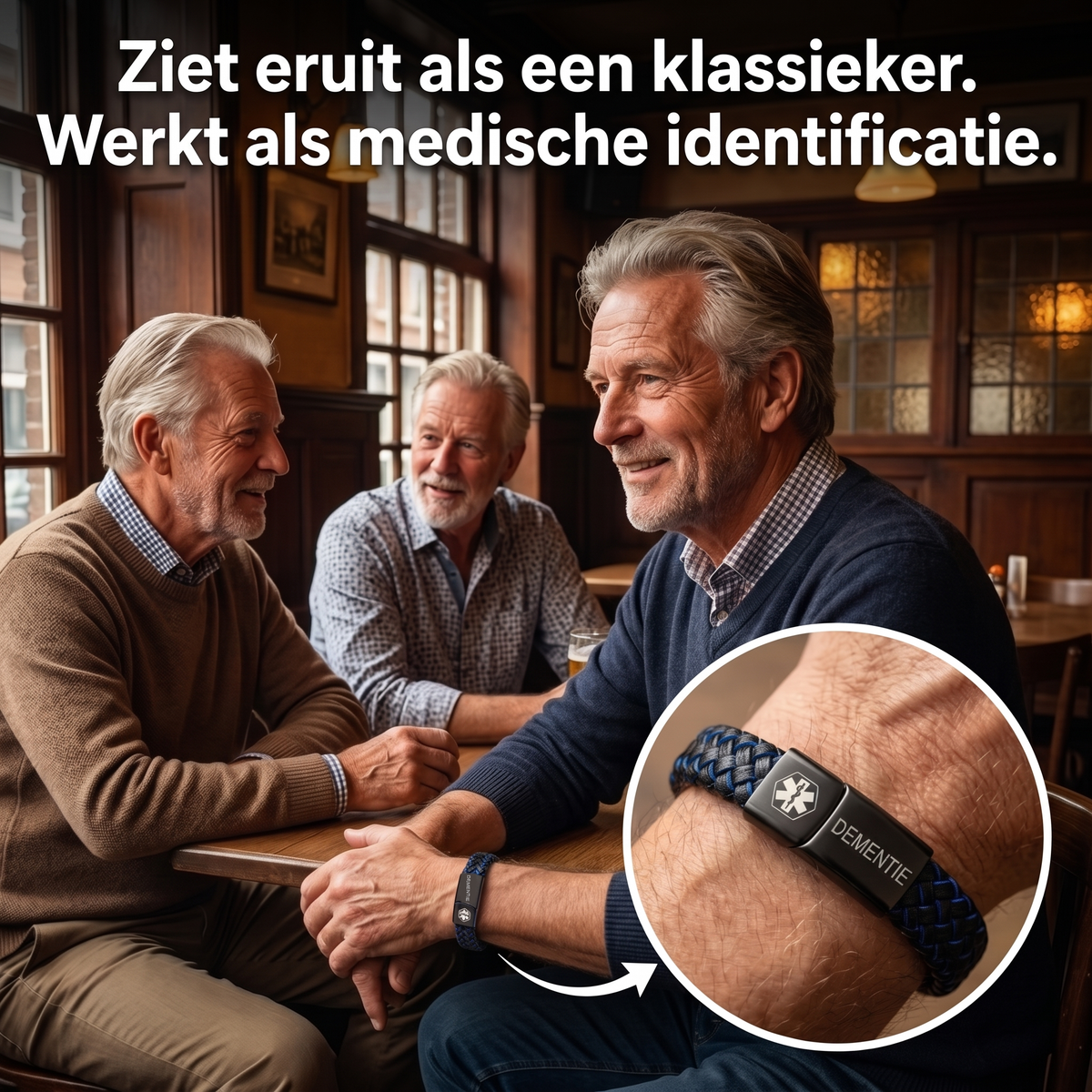 Dementie armband gedragen
