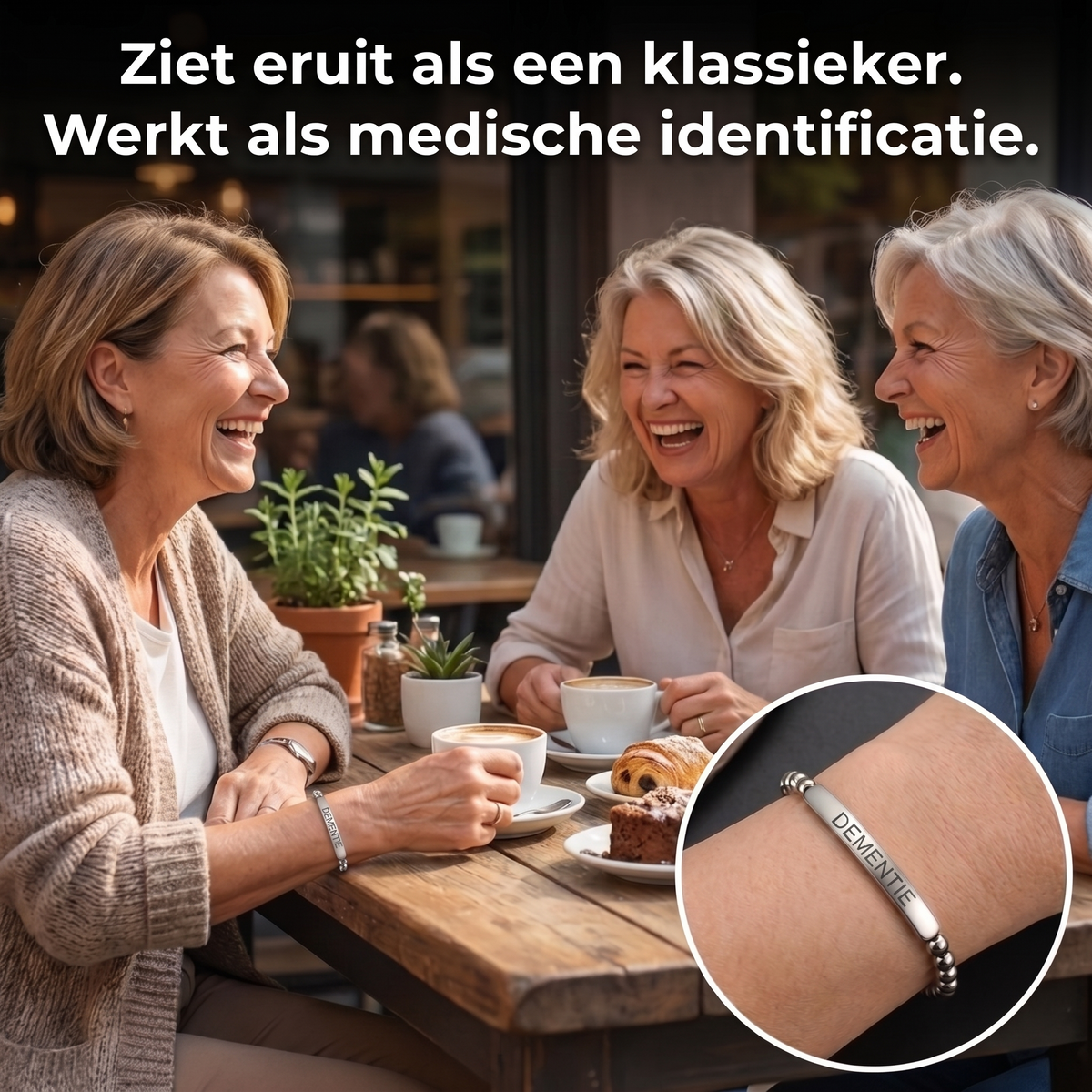 Dementie armband slim gedragen