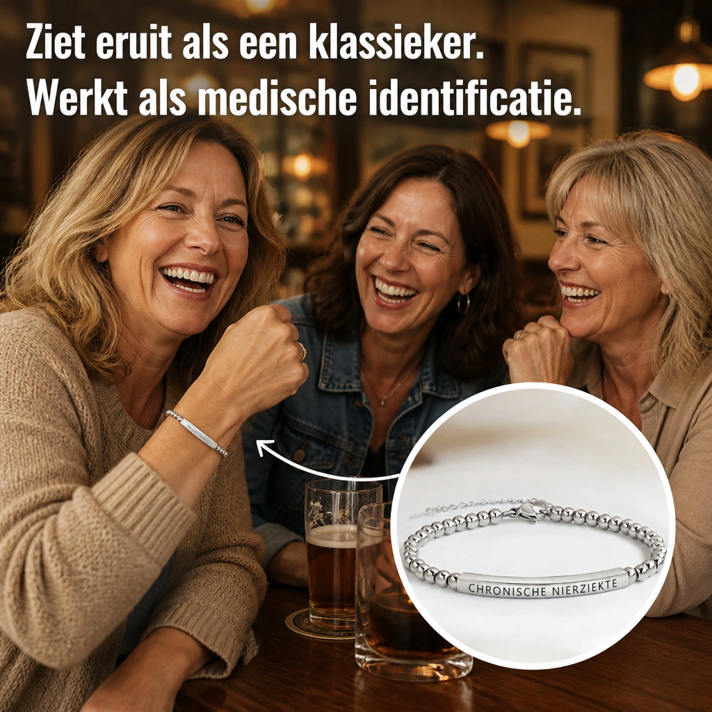 Nierziekte Armband Slim