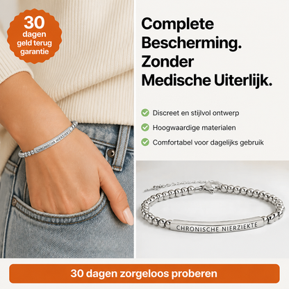 Nierziekte Armband Slim
