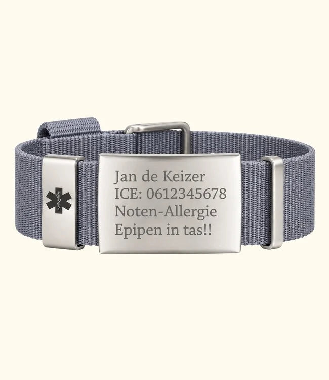 Medi Armband met Persoonlijke ID Gravering