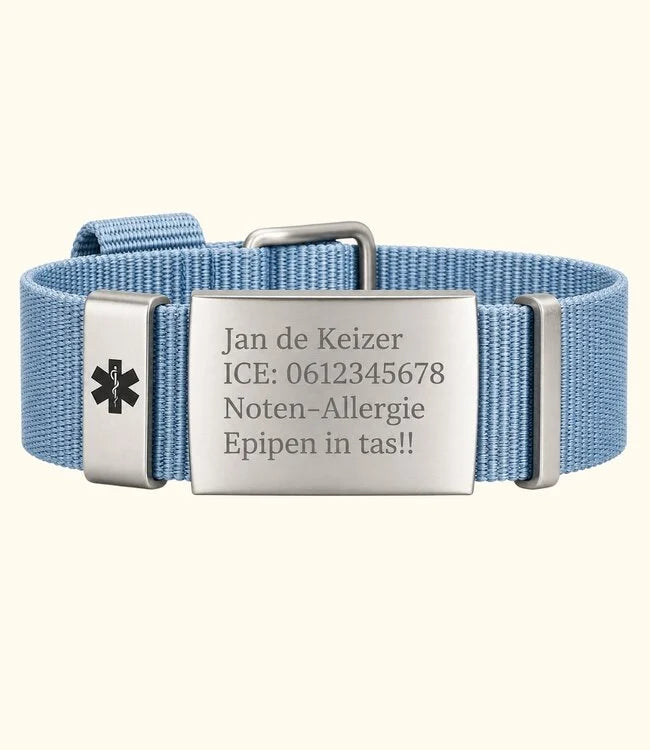 Medi Armband met Persoonlijke ID Gravering