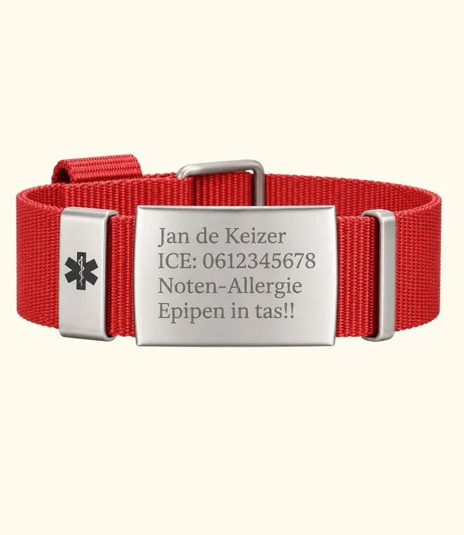 Medi Armband met Persoonlijke ID Gravering