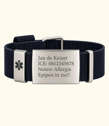 Medi Armband met Persoonlijke ID Gravering