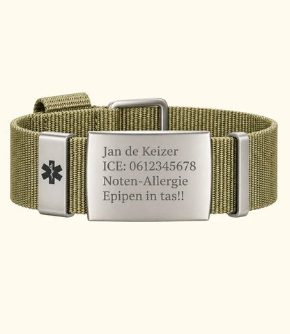 Medi Armband met Persoonlijke ID Gravering